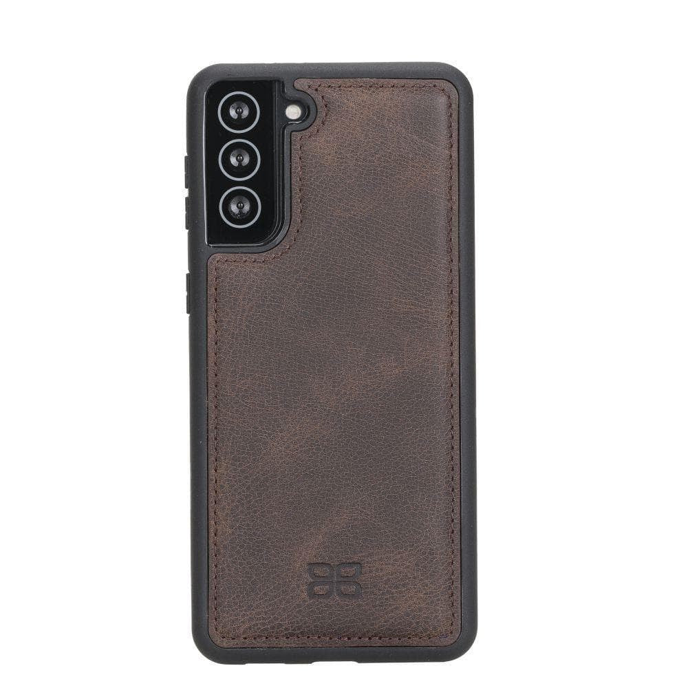 BOULETTA FLEX COVER BACK LEDER CASE FÜR SAMSUNG GALAXY S21 PLUS- Dark Brown