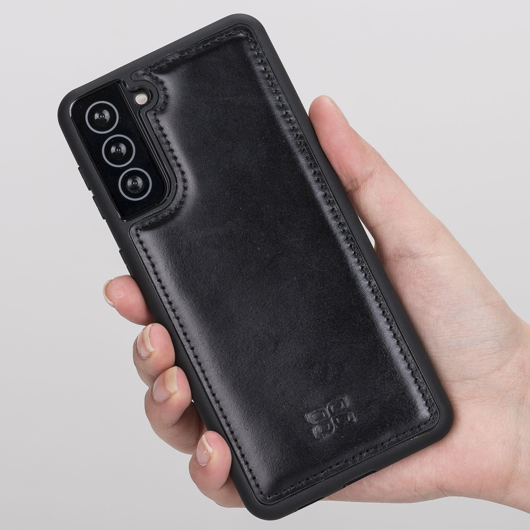 BOULETTA FLEX COVER BACK LEDER CASE FÜR SAMSUNG GALAXY S21 PLUS- Black