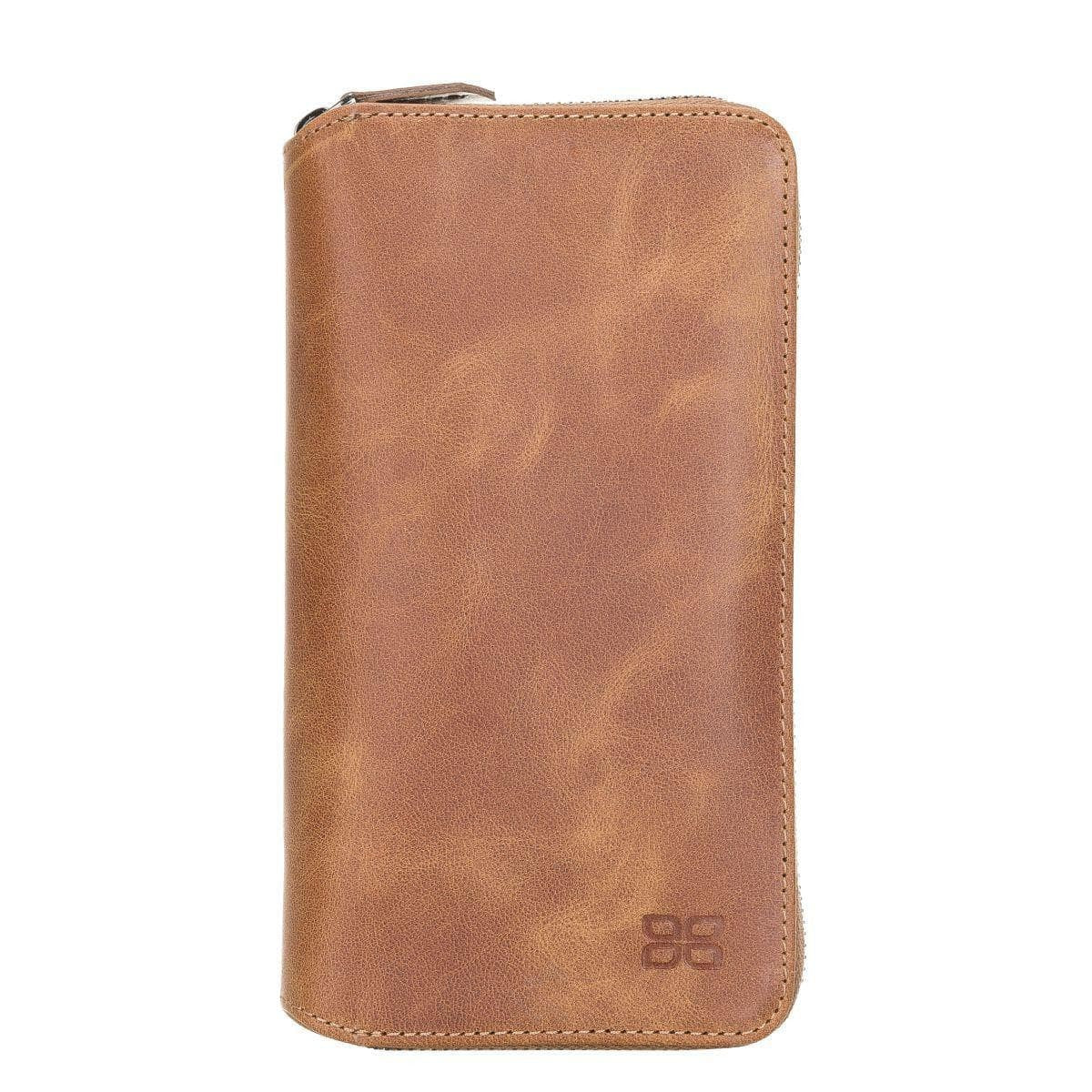 BOULETTA MAGNETISCHE ABNEHMBARE POUCH HANDYHÜLLE AUS LEDER MIT RFID-BLOCKER FÜR SAMSUNG GALAXY S21 Plus - Tan