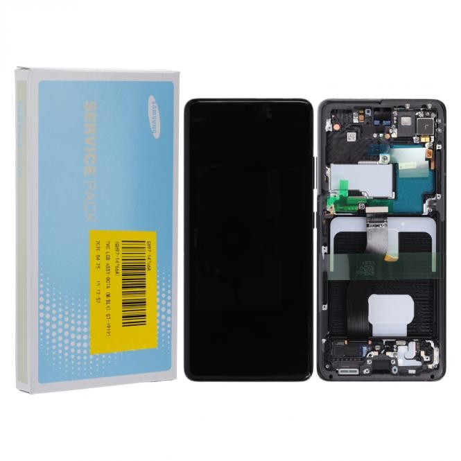 Samsung Galaxy S21 Ultra G998B/DS LCD Display Phantom Schwarz Serviceware