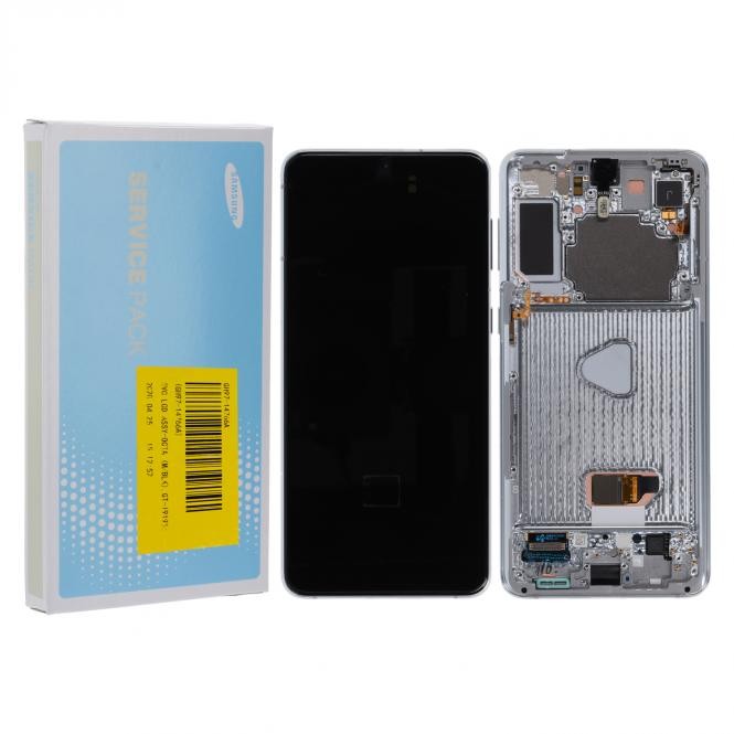 Samsung Galaxy S21+ G996B/DS LCD Display Phantom Silber Serviceware