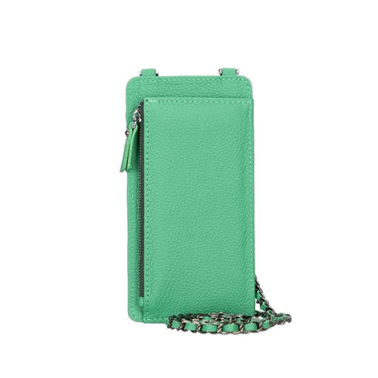 Bouletta Avjin Echtleder Handytasche mit Schulterriemen für iPhone 13 Pro Max 6.7 - Grün