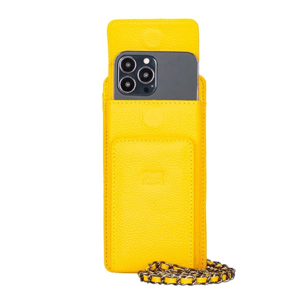 Bouletta Avjin Echtleder universal Handytasche mit Schulterriemen bis 6.7" - Grün