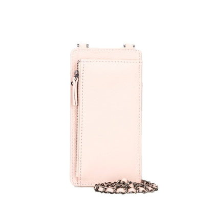Bouletta Avjin Echtleder universal Handytasche mit Schulterriemen bis 6.7" - Hellpink