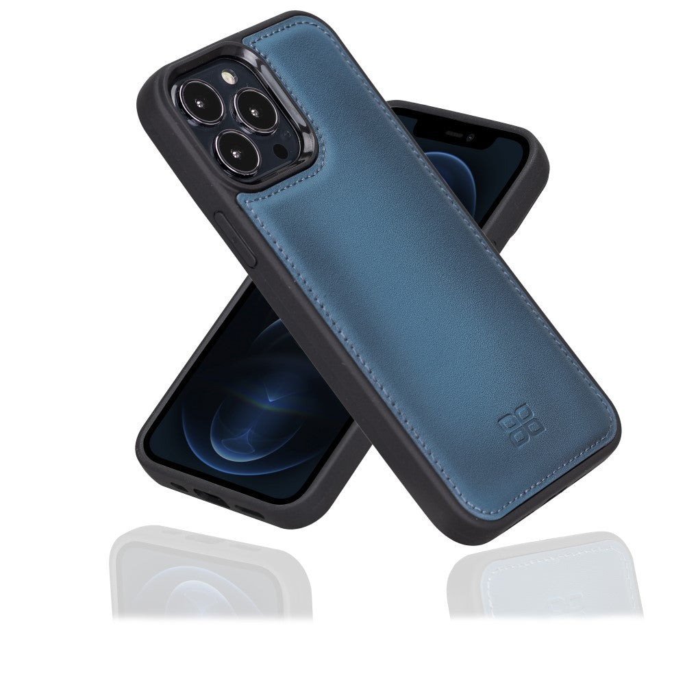 Bouletta Flex Cover Back Leder Case für iPhone 13 Pro Max 6.7 - Blau