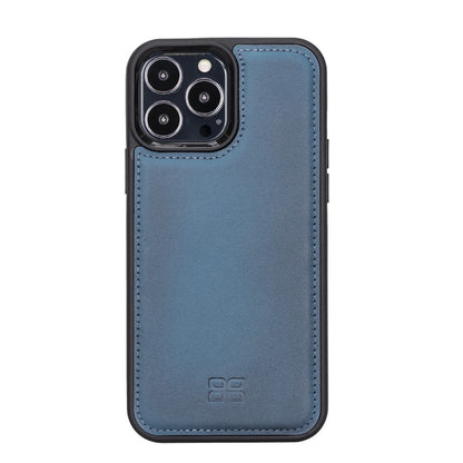 Bouletta Flex Cover Back Leder Case für iPhone 13 Pro Max 6.7 - Blau