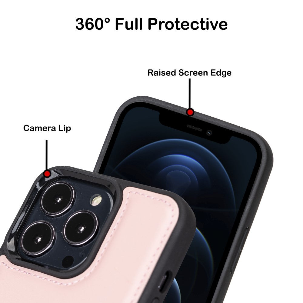 Bouletta Flex Cover Back Leder Case für iPhone 13 Pro Max 6.7 - Lila