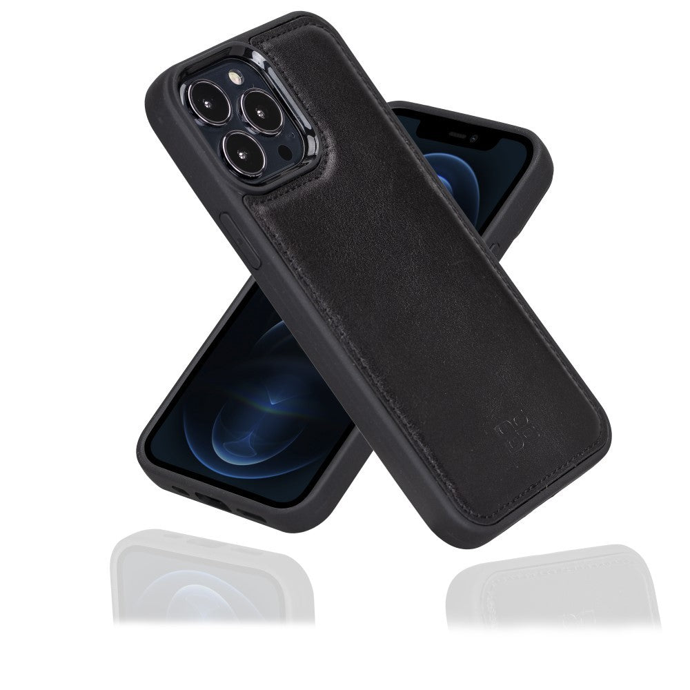 Bouletta Flex Cover Back Leder Case für iPhone 13 Pro Max 6.7 - Schwarz