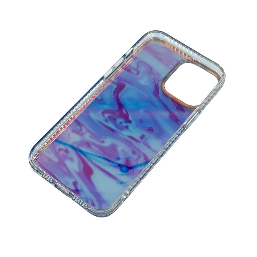 Hartsilikon Handyhülle mit Farbmuster für iPhone 13 Pro Max