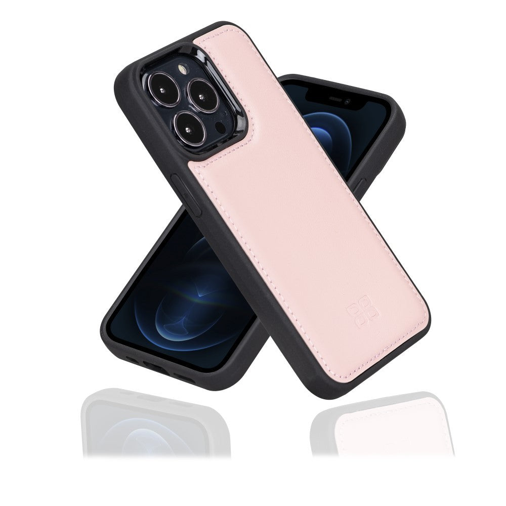 Bouletta Flex Cover Back Leder Case für iPhone 13 Pro - Pink