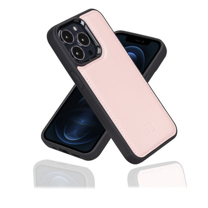 Bouletta Flex Cover Back Leder Case für iPhone 13 Pro - Pink