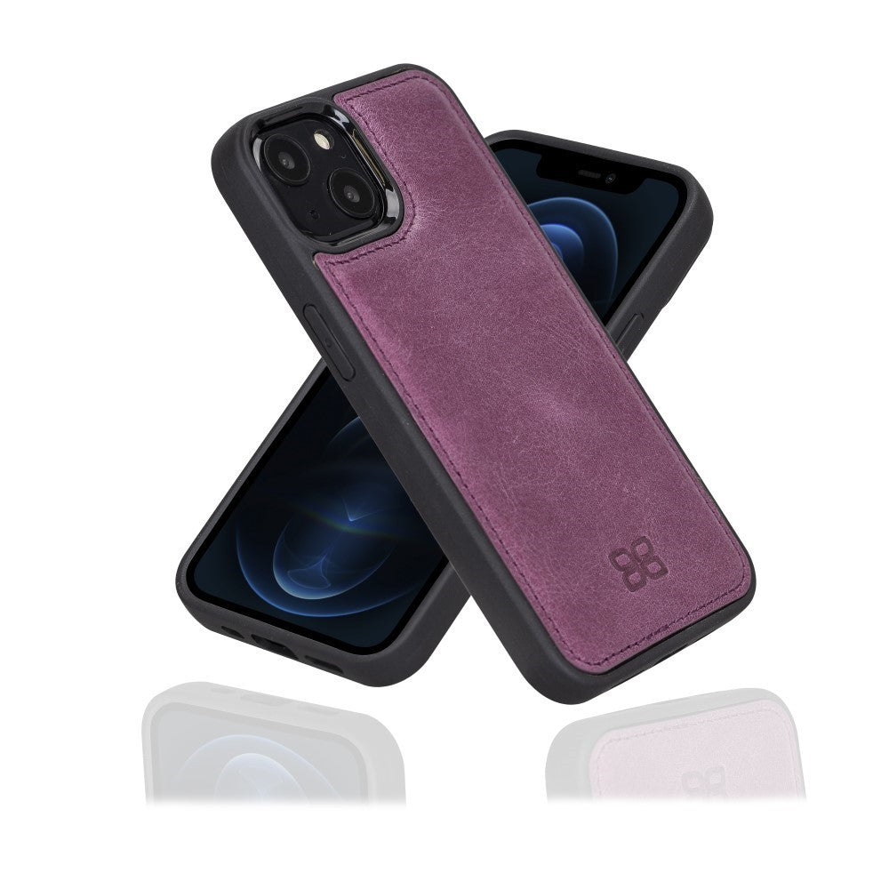 Bouletta Flex Cover Back Leder Case für iPhone 13 - Lila