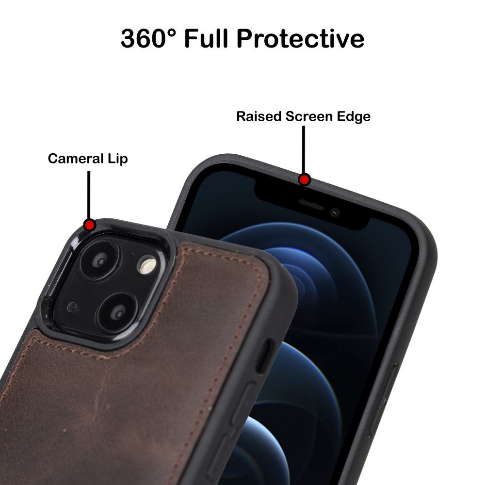 Bouletta Flex Cover Back Leder Case für iPhone 13 Serien