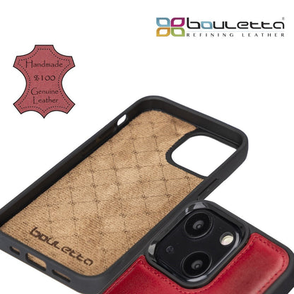 Bouletta Flex Cover Back Leder Case für iPhone 13 Serien