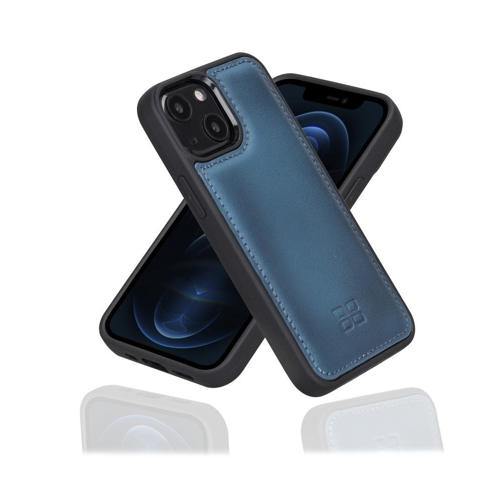 Bouletta Flex Cover Back Leder Case für iPhone 13 - Blau