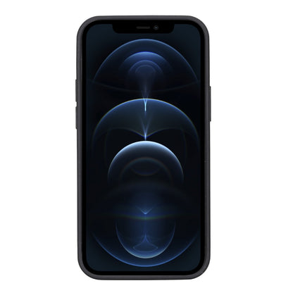 Bouletta Flex Cover Back Leder Case für iPhone 13 Mini - Schwarz