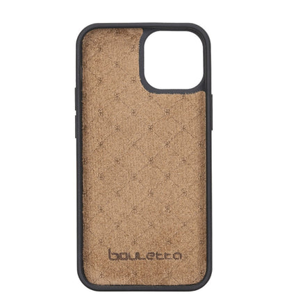 Bouletta Flex Cover Back Leder Case mit Kartenfach für iPhone 13 Mini - Schwarz
