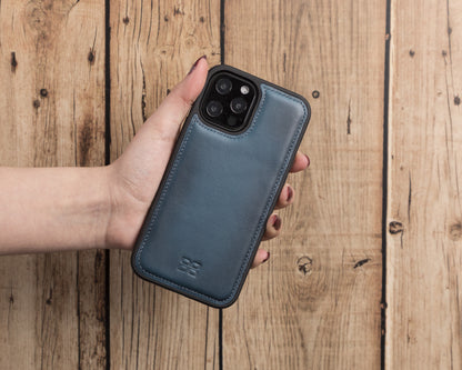 Bouletta Flex Cover Back Leder Case für iPhone 12 Pro Max 6.7 - Blau