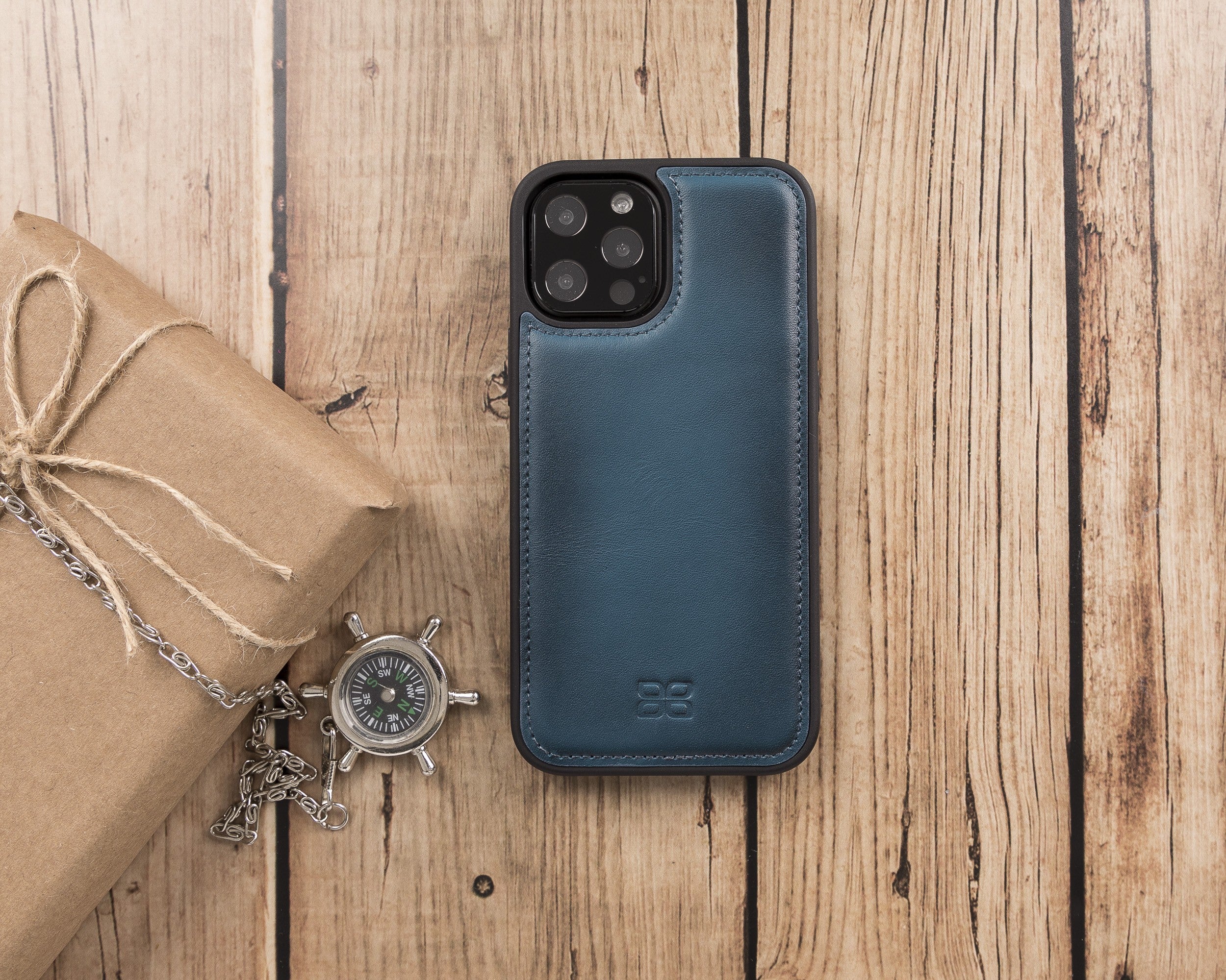 Bouletta Flex Cover Back Leder Case für iPhone 12 Pro Max 6.7 - Blau