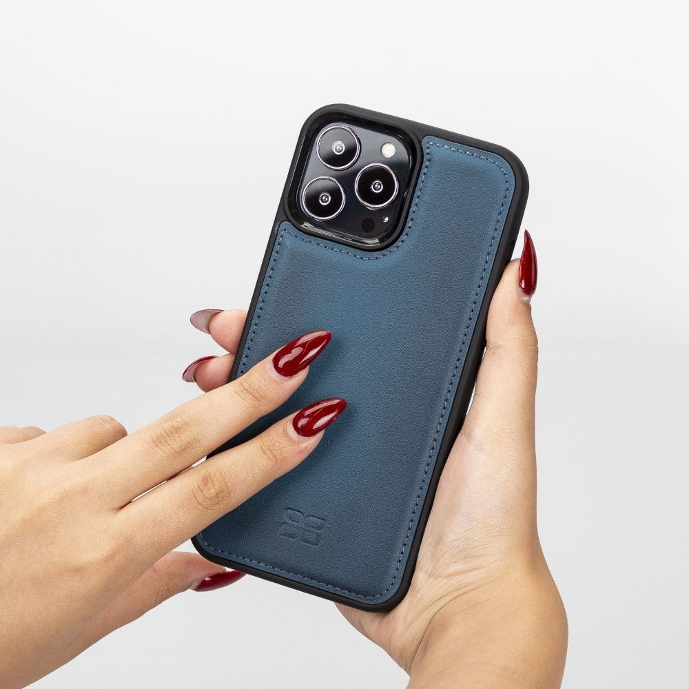Bouletta Flex Cover Back Leder Case für iPhone 12 Pro Max 6.7 - Blau