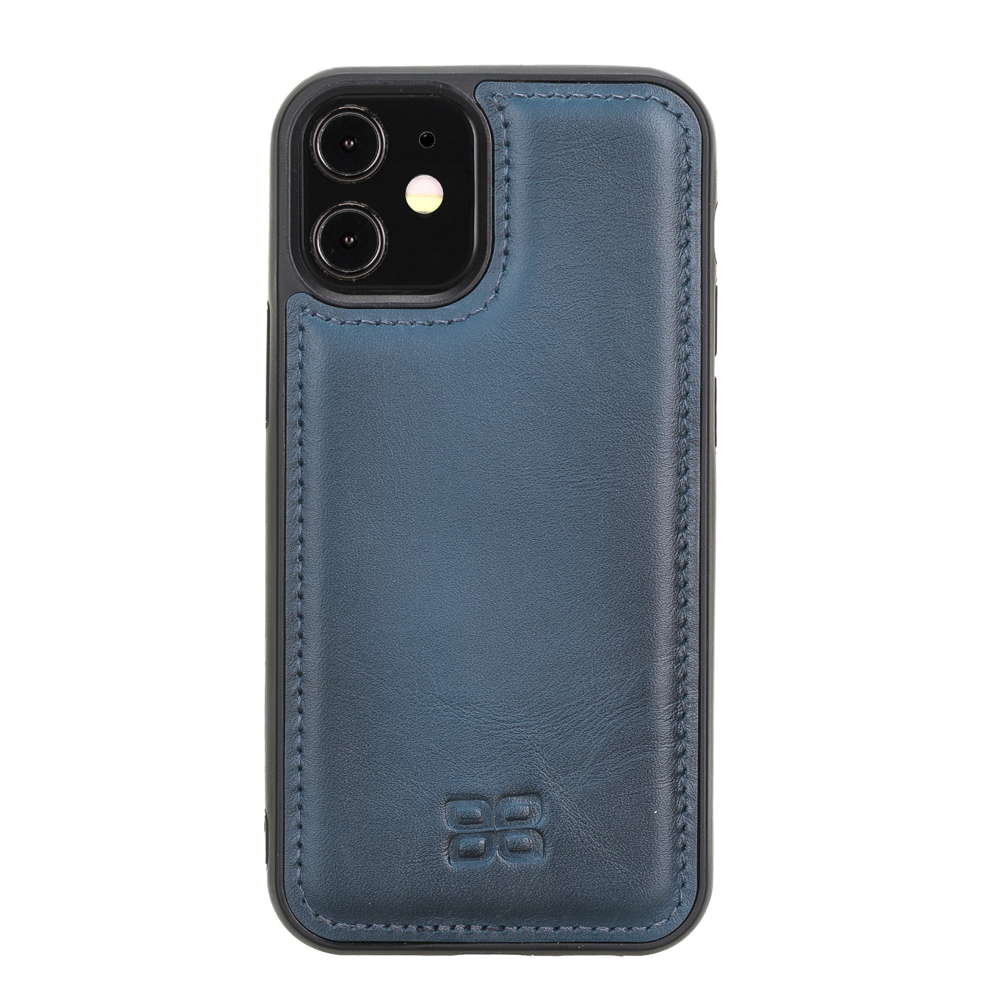 Bouletta Flex Cover Back Leder Case für iPhone 12 mini Blue