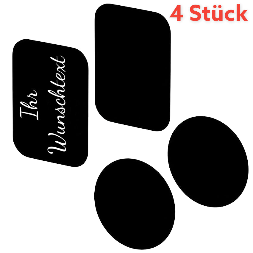 4X Magnet Ersatz Metallplättchen für Auto Magnet Handyhalter KFZ Universal