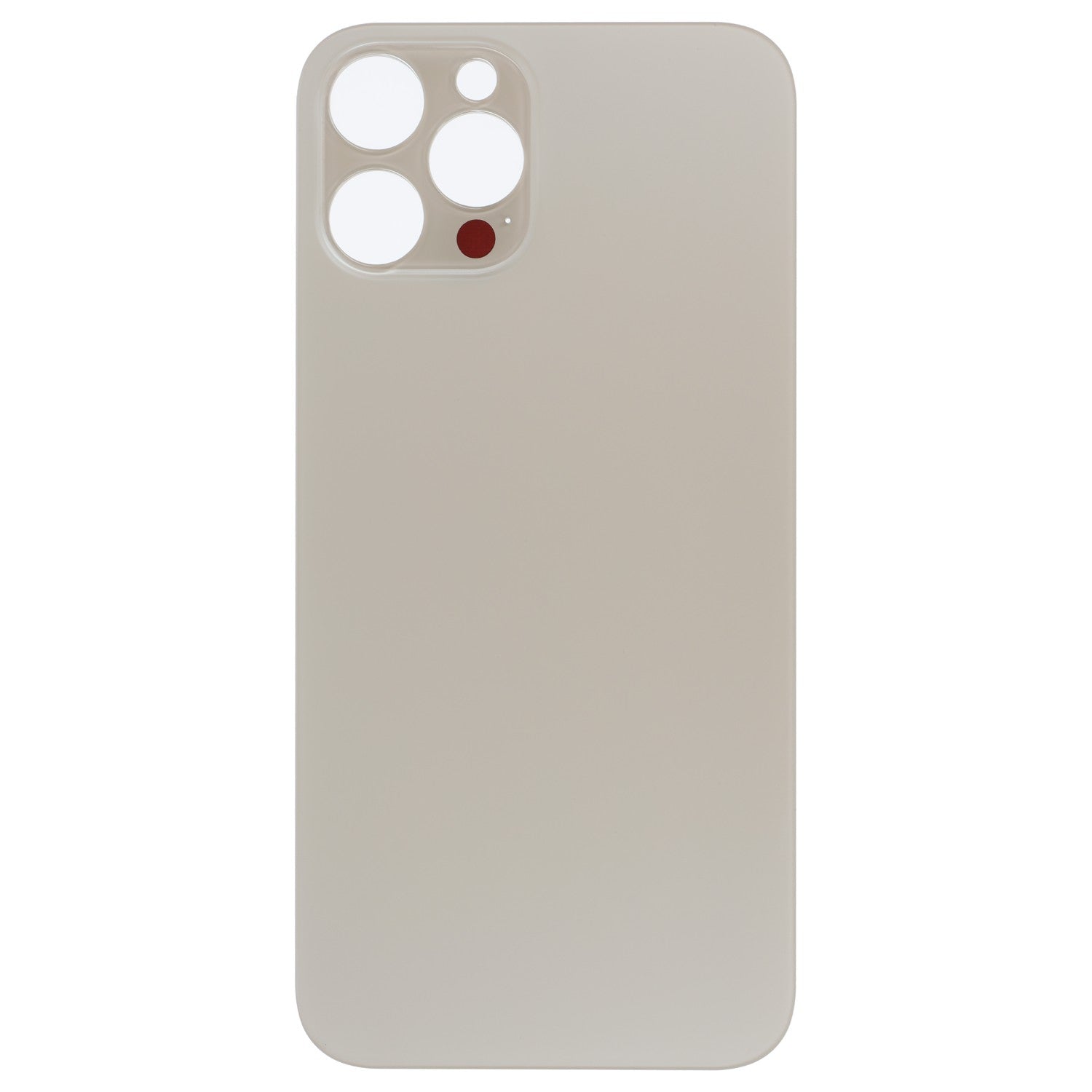 Cover Glas Rückseite mit grossen Löchern, Kompatibel mit iPhone 12 Pro Max - Gold
