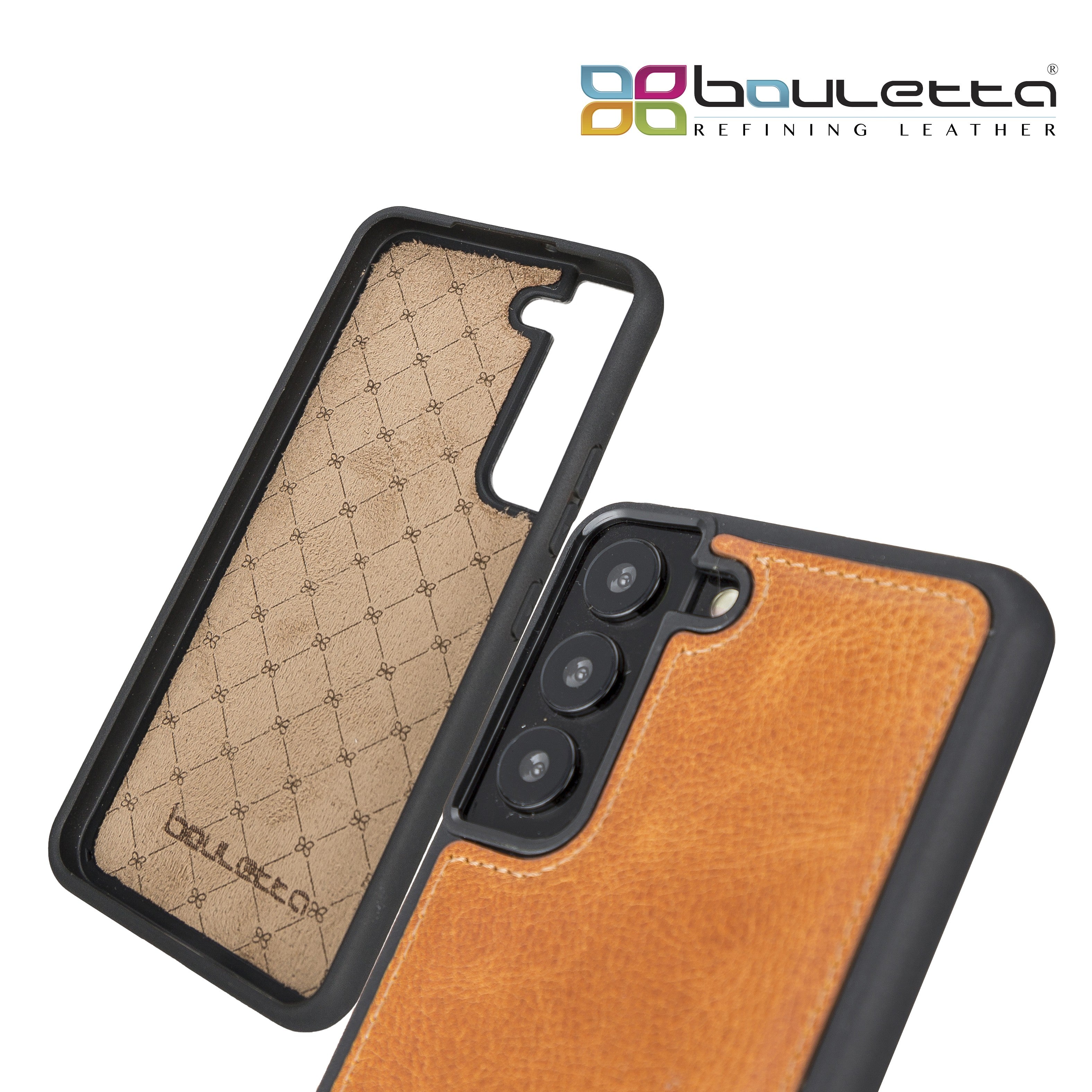 BOULETTA FLEX COVER BACK LEDER CASE FÜR SAMSUNG GALAXY S22 - Vegetal Tan