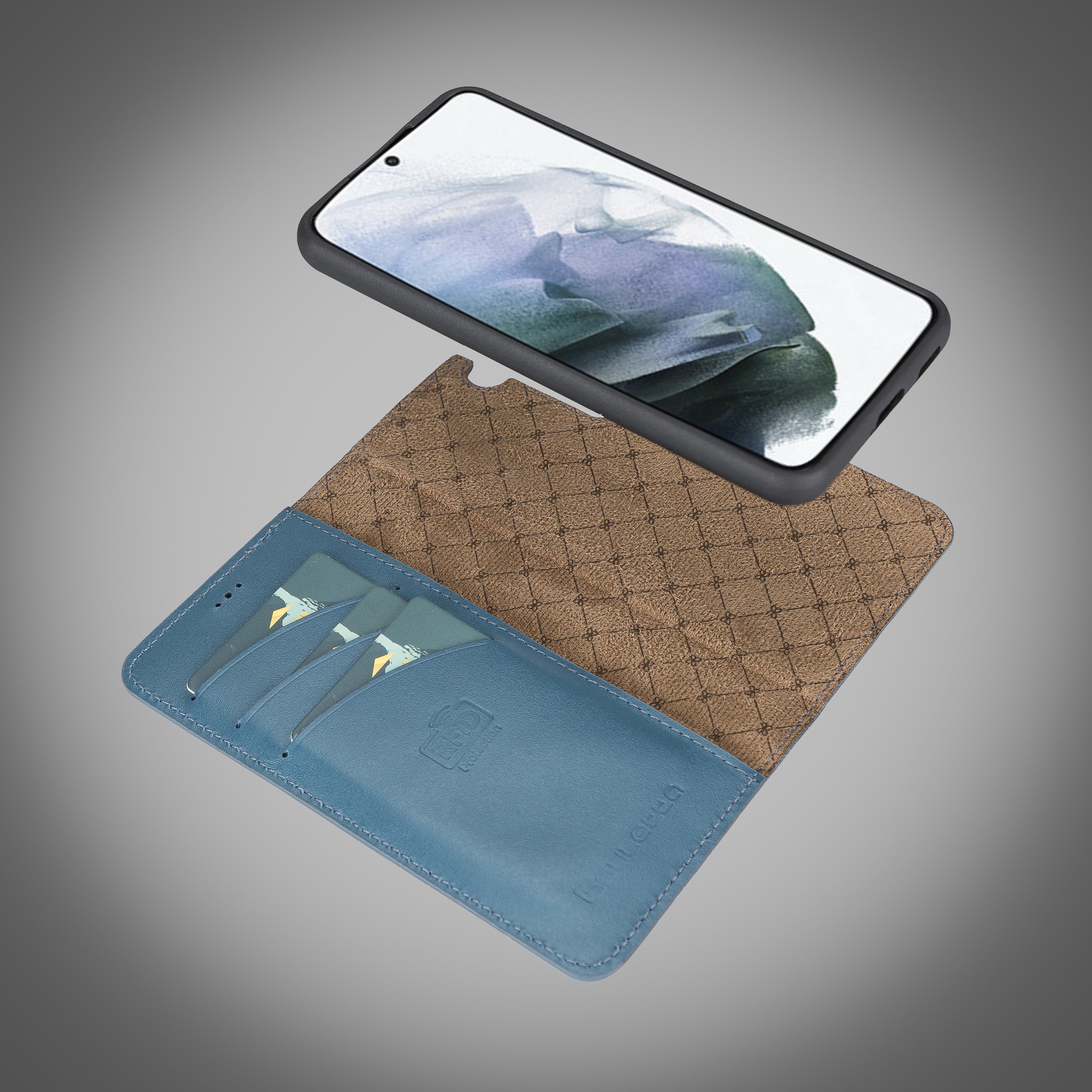 BOULETTA MAGNETISCH ABNEHMBARE LEDERHÜLLE FÜR SAMSUNG GALAXY S22 - Blau