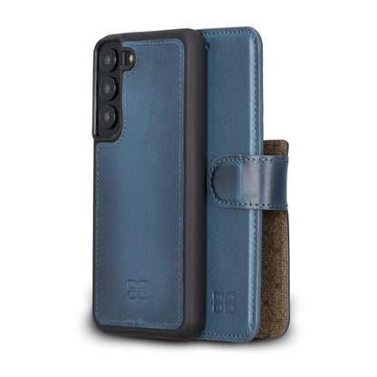 BOULETTA MAGNETISCH ABNEHMBARE LEDERHÜLLE FÜR SAMSUNG GALAXY S22 - Blau