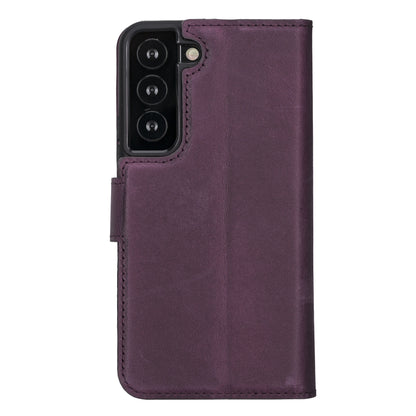 BOULETTA MAGNETISCH ABNEHMBARE LEDERHÜLLE FÜR SAMSUNG GALAXY S22 - Lila
