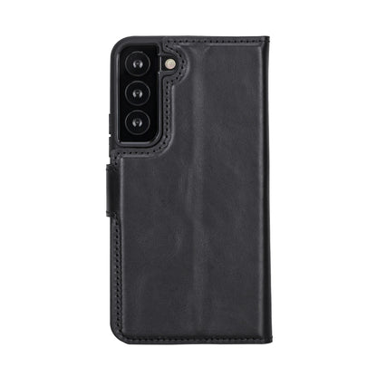 BOULETTA MAGNETISCH ABNEHMBARE LEDERHÜLLE FÜR SAMSUNG GALAXY S22 - Schwarz