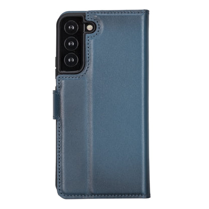 BOULETTA MAGNETISCH ABNEHMBARE LEDERHÜLLE FÜR SAMSUNG GALAXY S22 Plus - Blau