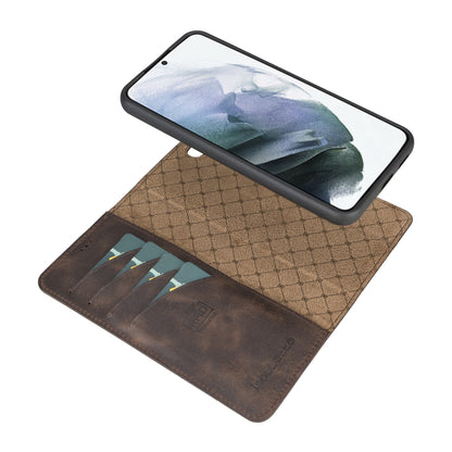 BOULETTA MAGNETISCH ABNEHMBARE LEDERHÜLLE FÜR SAMSUNG GALAXY S22 Plus - Dunkelbraun