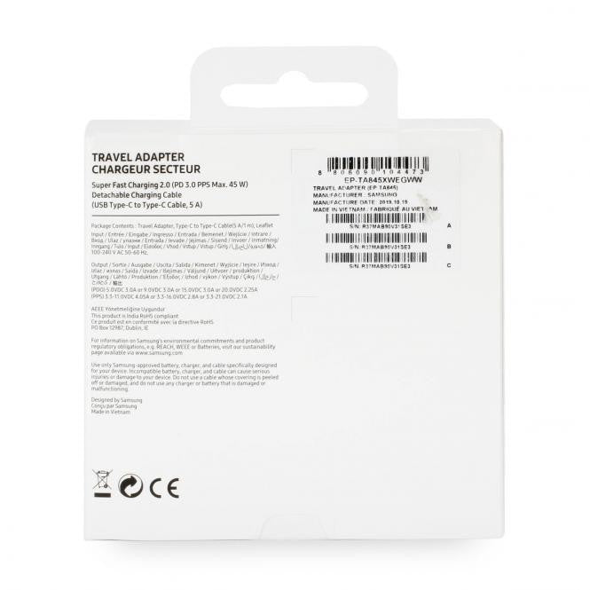 Samsung Wireless Charger Pad EP-P1300BWEGEU mit Schnellladefunktion, Weiss