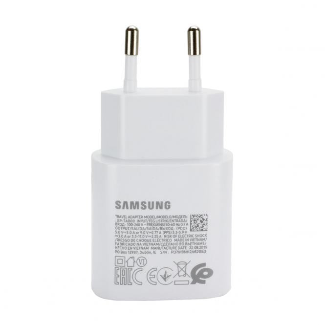 Samsung 25 Watt Schnellladegerät EP-TA800NWEGEU Weiss