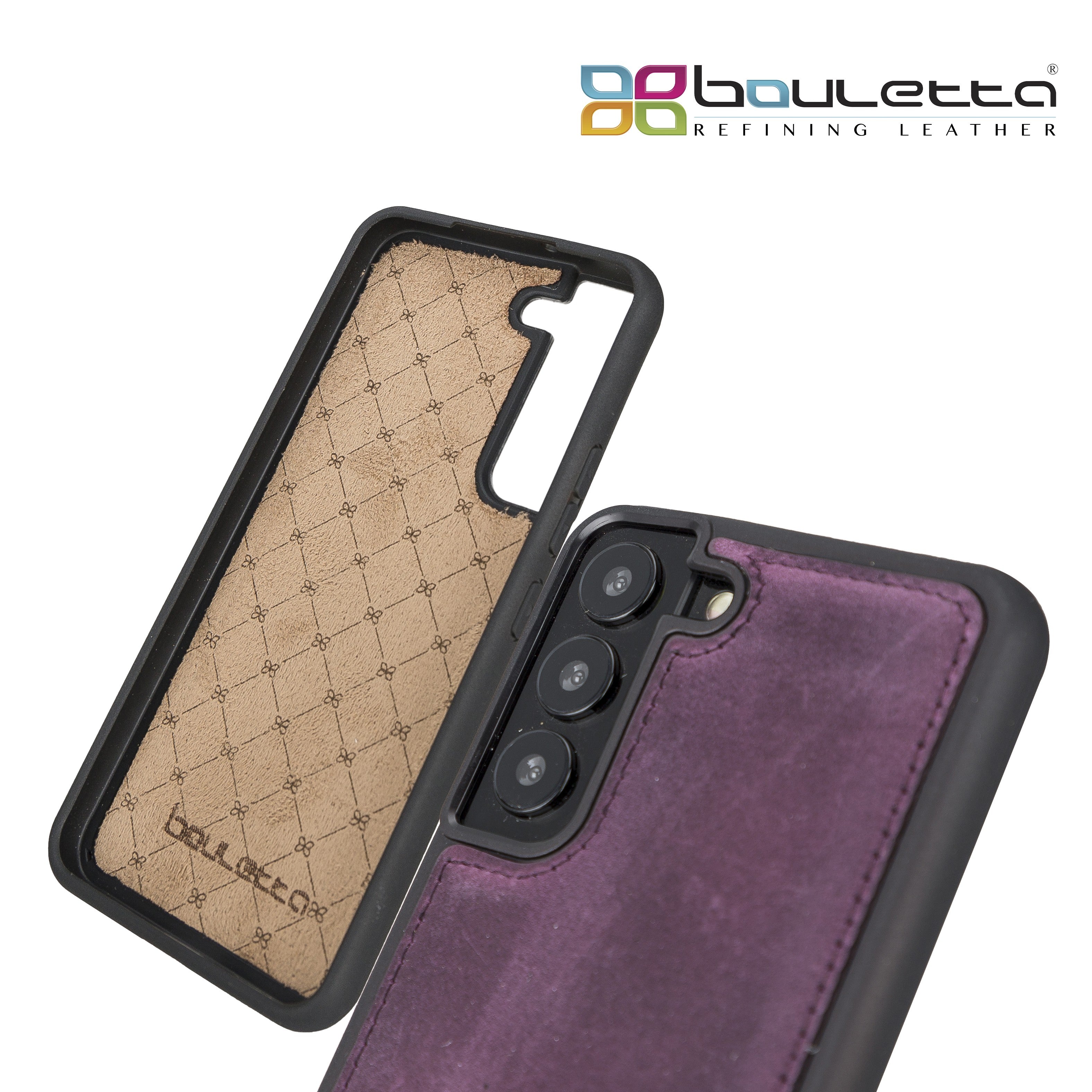 BOULETTA FLEX COVER BACK LEDER CASE FÜR SAMSUNG GALAXY S22 - Lila