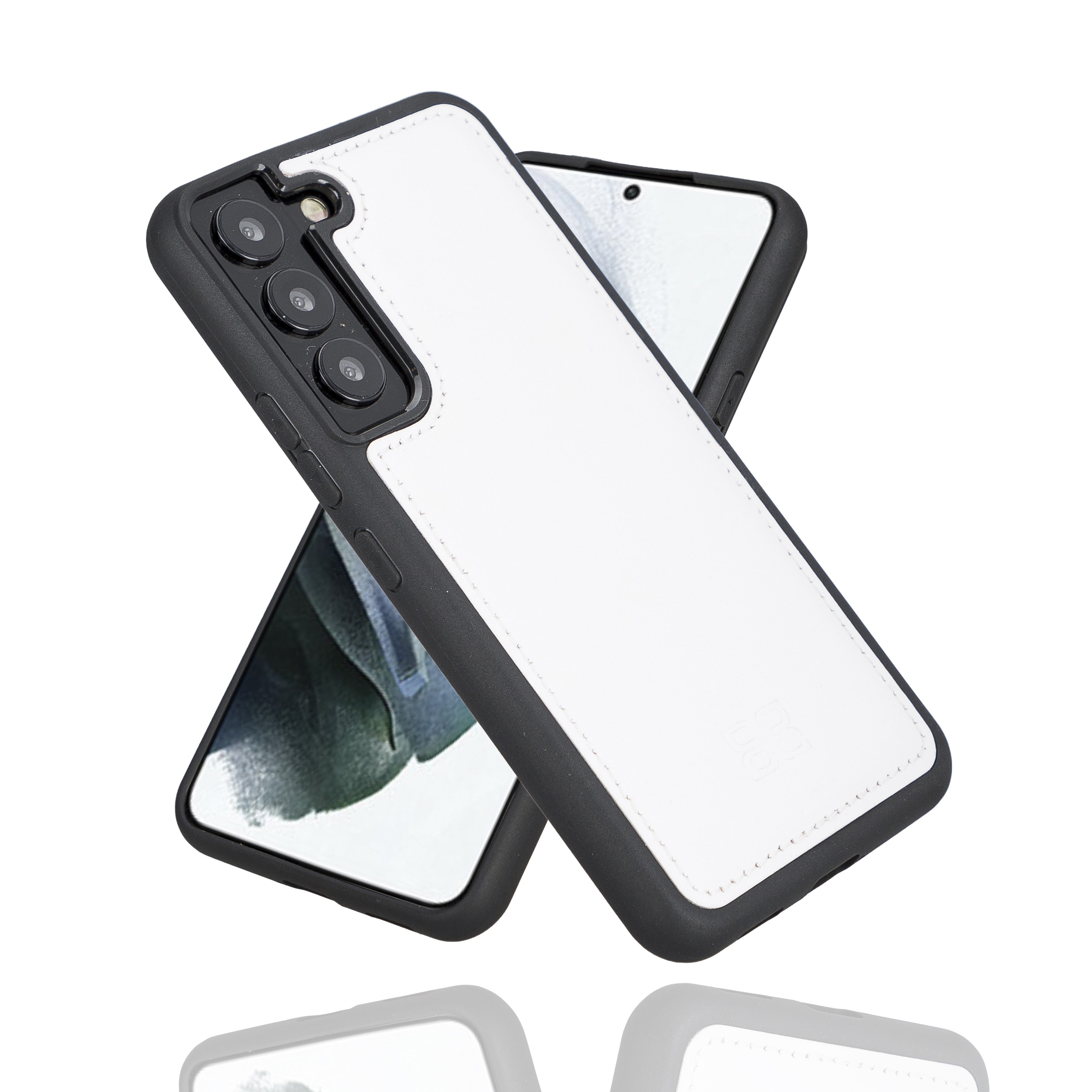 BOULETTA FLEX COVER BACK LEDER CASE FÜR SAMSUNG GALAXY S22 - Weiss