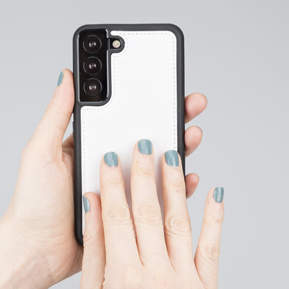BOULETTA FLEX COVER BACK LEDER CASE FÜR SAMSUNG GALAXY S22 - Weiss