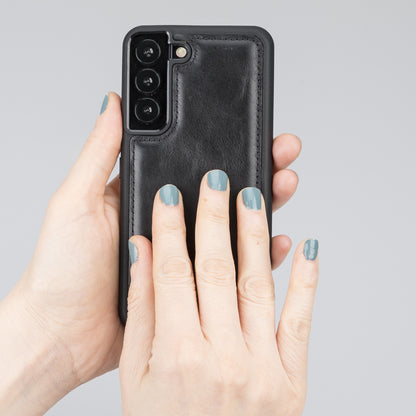 BOULETTA FLEX COVER BACK LEDER CASE FÜR SAMSUNG GALAXY S22 - Schwarz