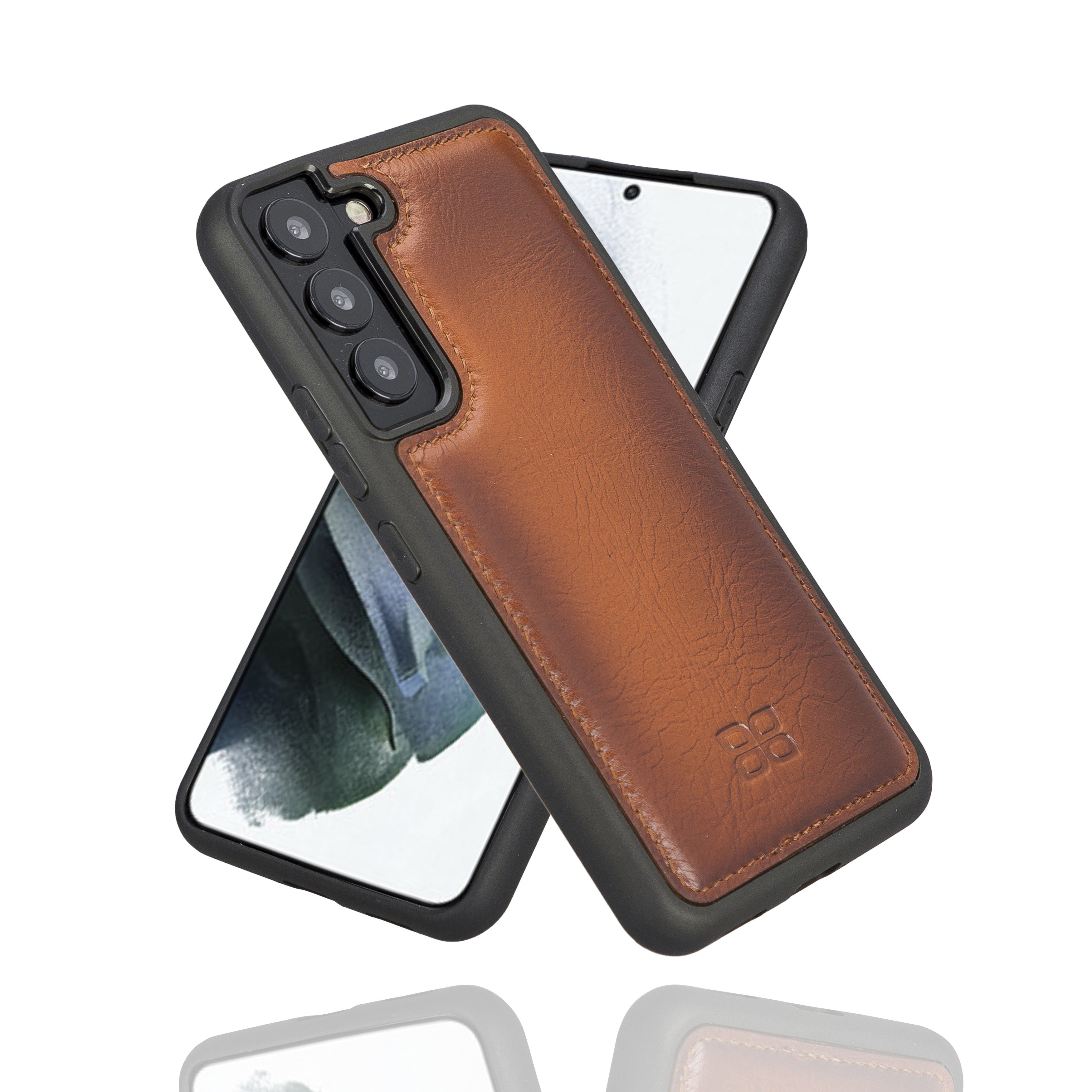 BOULETTA FLEX COVER BACK LEDER CASE FÜR SAMSUNG GALAXY S22 - Tan
