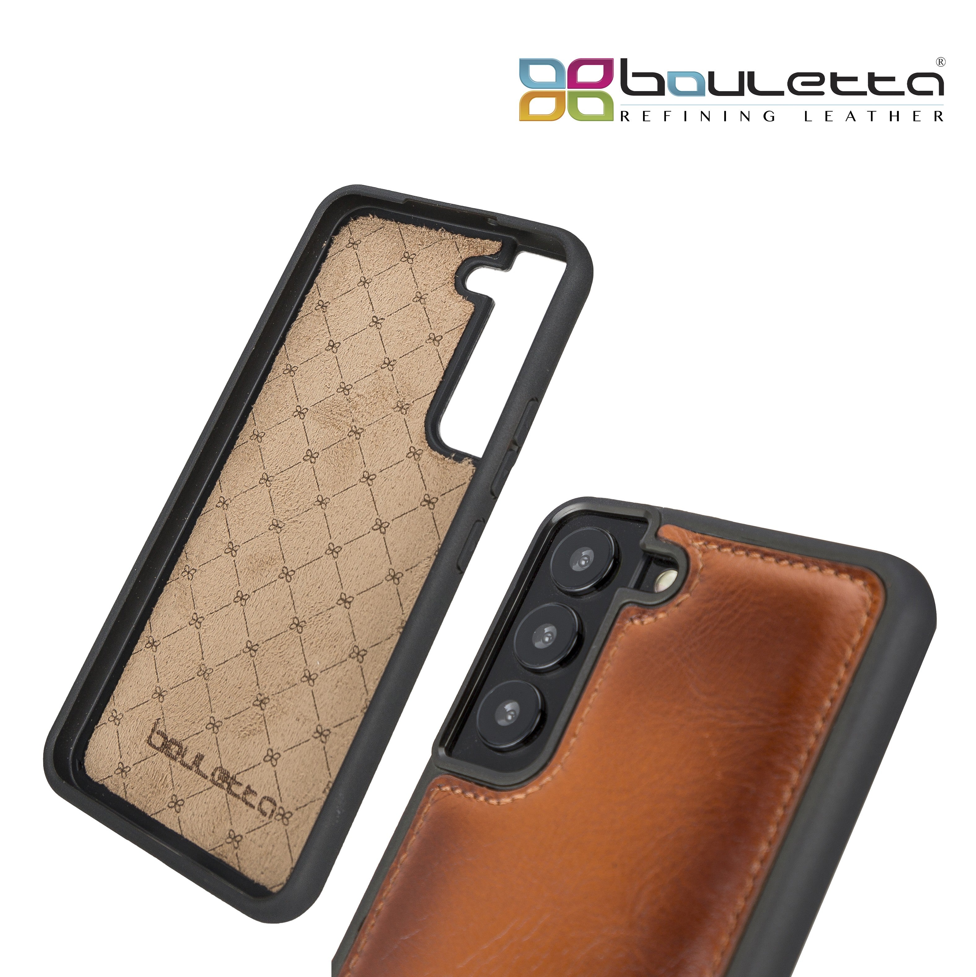 BOULETTA FLEX COVER BACK LEDER CASE FÜR SAMSUNG GALAXY S22 - Tan