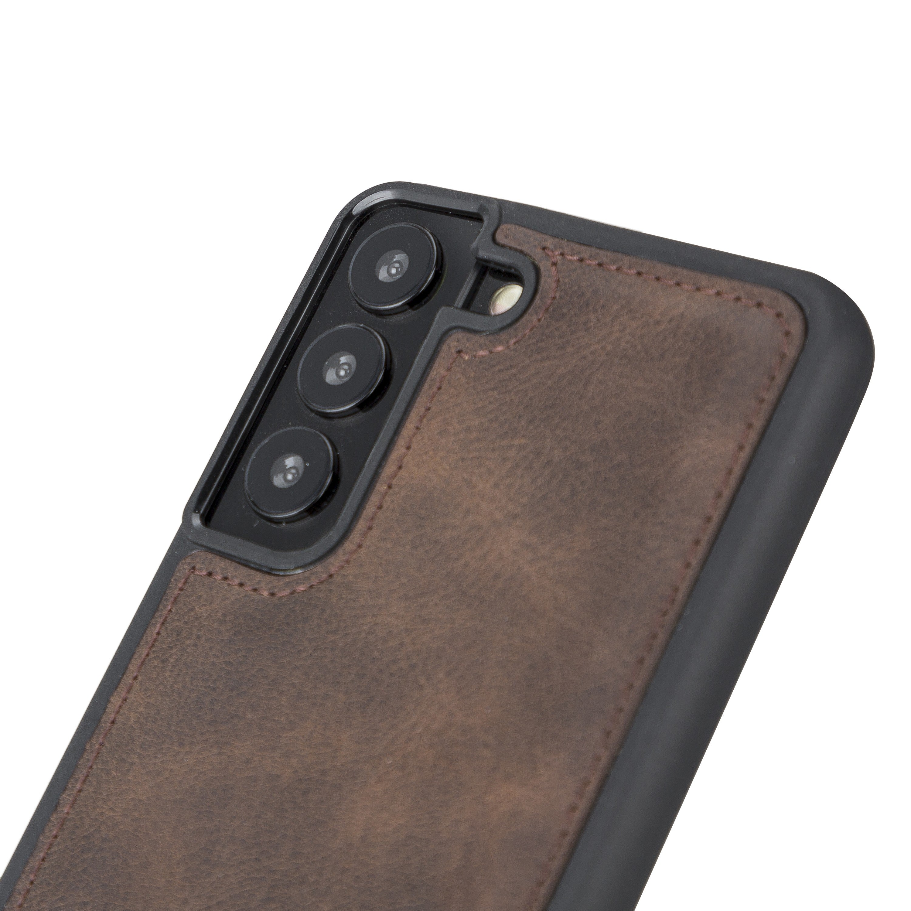 BOULETTA FLEX COVER BACK LEDER CASE FÜR SAMSUNG GALAXY S22 - Dunkelbraun