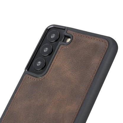 BOULETTA FLEX COVER BACK LEDER CASE FÜR SAMSUNG GALAXY S22 - Dunkelbraun