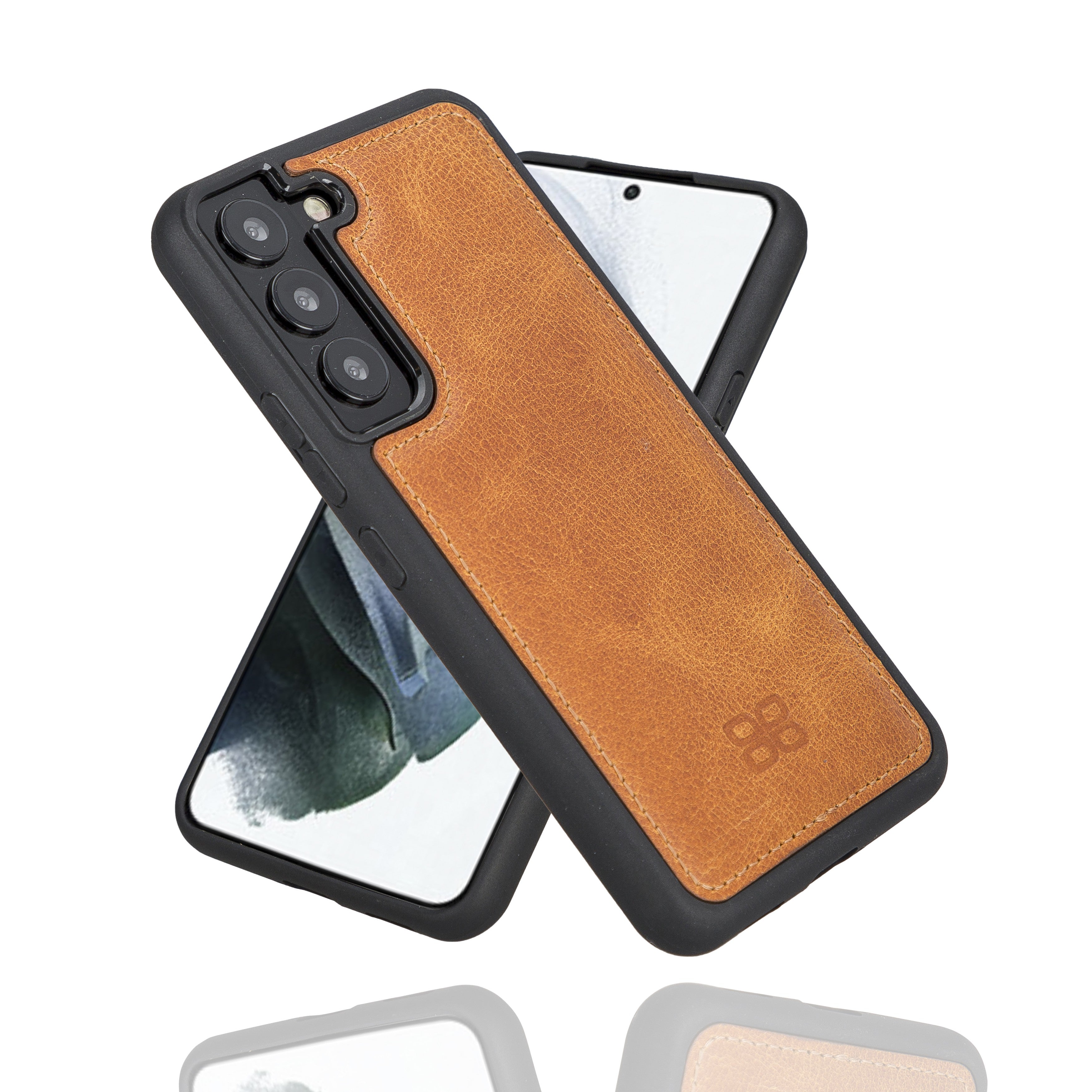 BOULETTA FLEX COVER BACK LEDER CASE FÜR SAMSUNG GALAXY S22 - Vegetal Tan