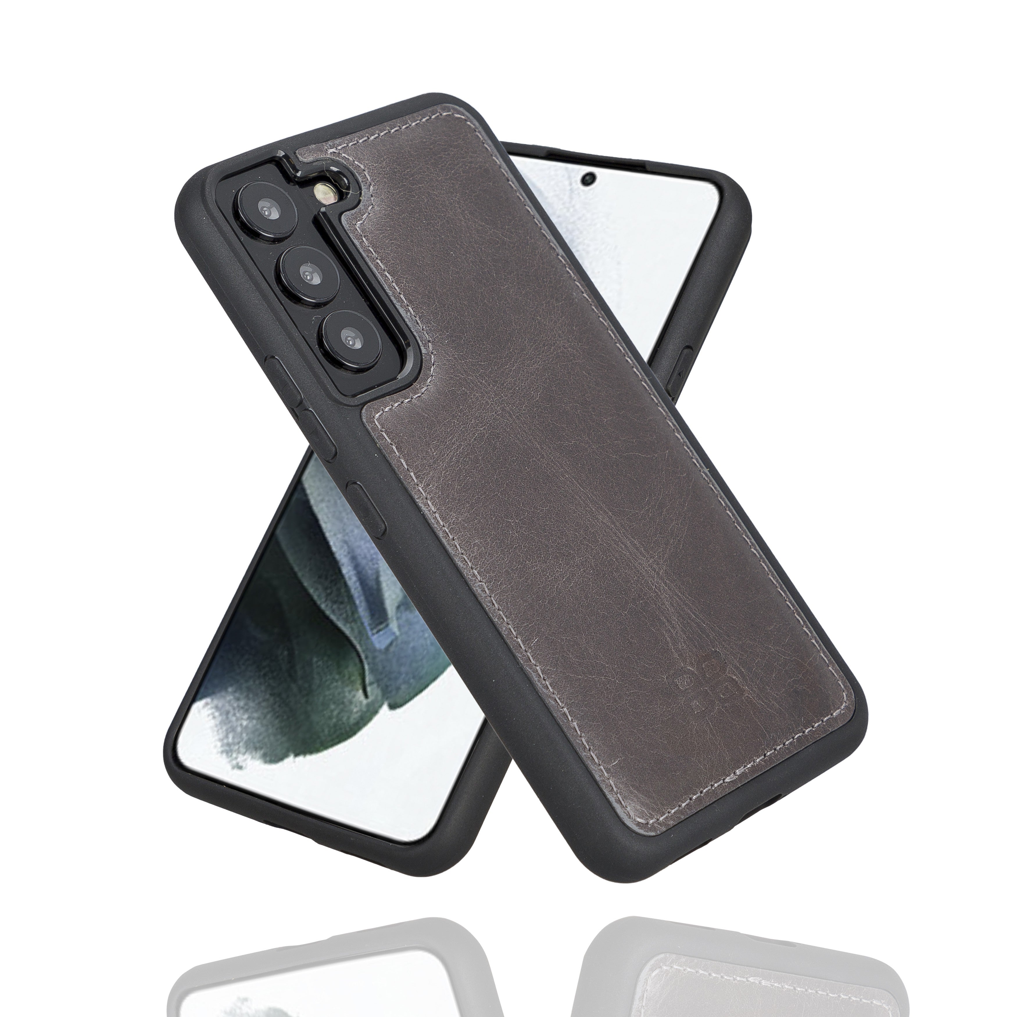 BOULETTA FLEX COVER BACK LEDER CASE FÜR SAMSUNG GALAXY S22 - Grau