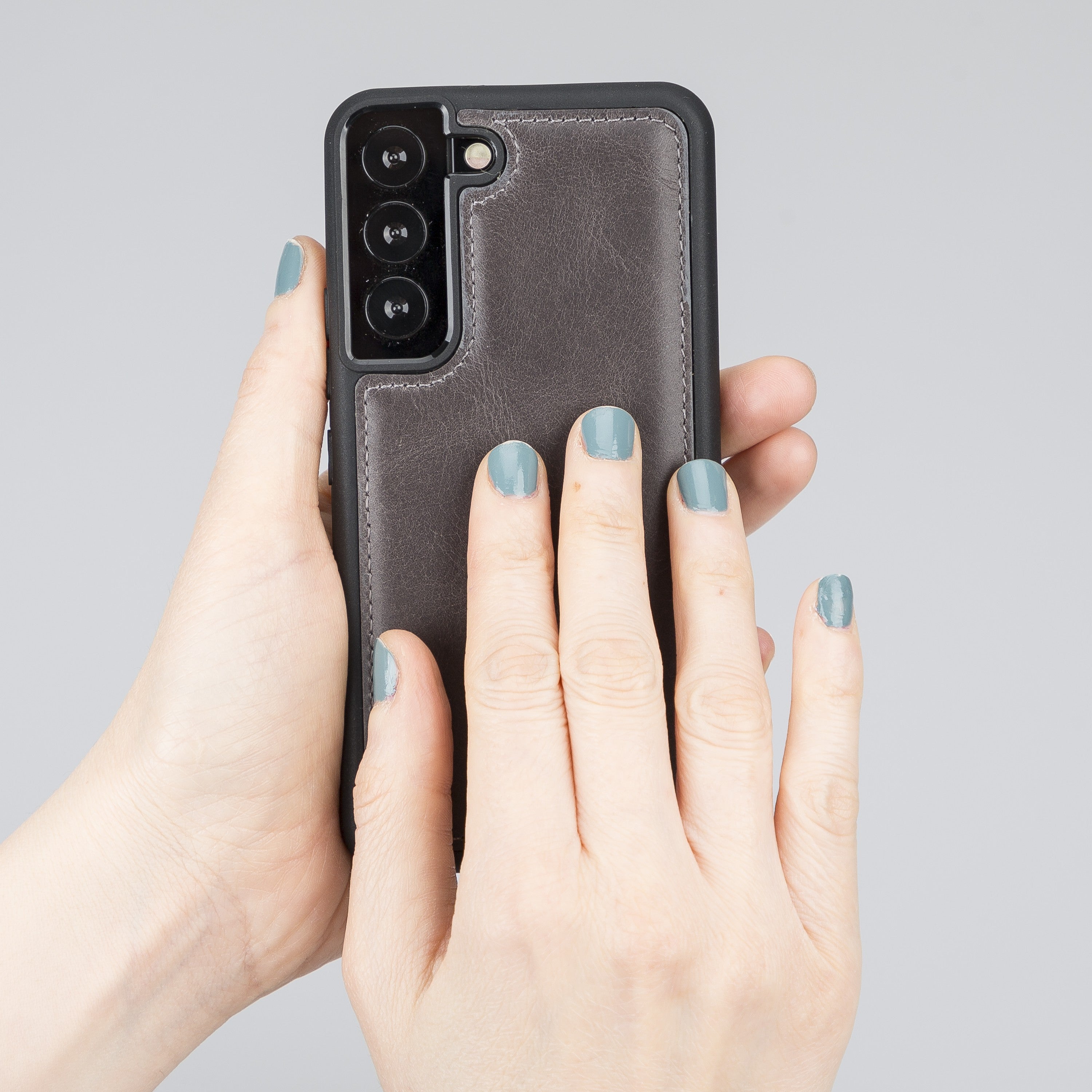 BOULETTA FLEX COVER BACK LEDER CASE FÜR SAMSUNG GALAXY S22 - Grau