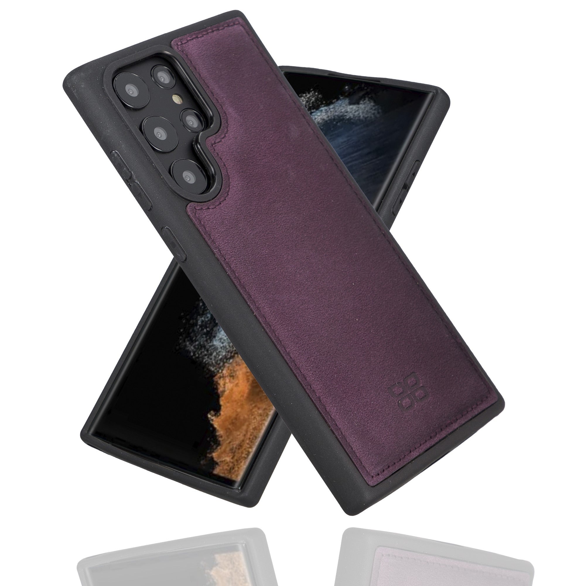 BOULETTA FLEX COVER BACK LEDER CASE FÜR SAMSUNG GALAXY S22 Ultra - Lila