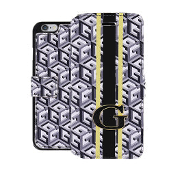 Book Case Guess G-Cube für iphone 6 und 6s Schwarz