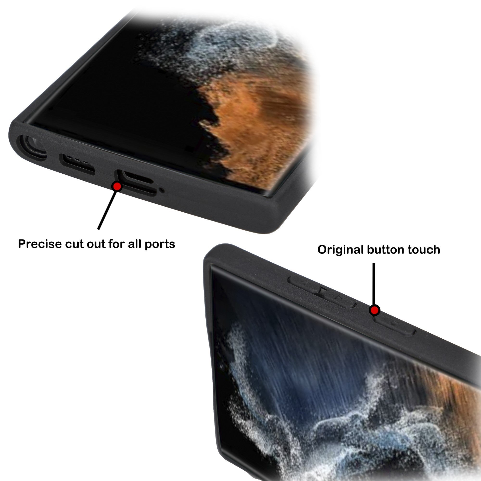 BOULETTA FLEX COVER LEDERHÜLLE MIT KARTENFACH FÜR SAMSUNG GALAXY S22 Ultra - Rot